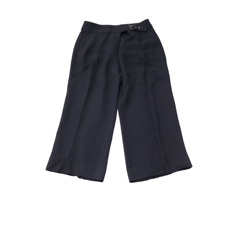 A.L.C. Madeleine Buckle High-Waist Trouser In Black Viscose